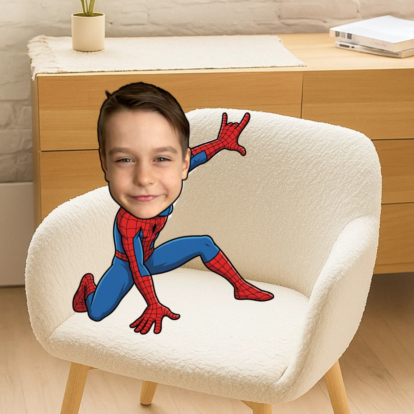 Spiderman Custom Shaped Pillow