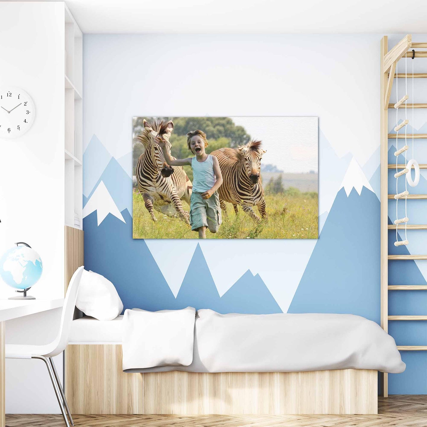 Rennende zebra's - Unieke Foto