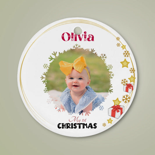 Baby’s First Christmas Ornament – Ceramic