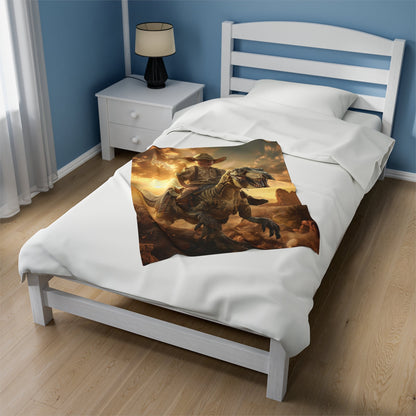 Riding the Dinosaur - Custom Blanket