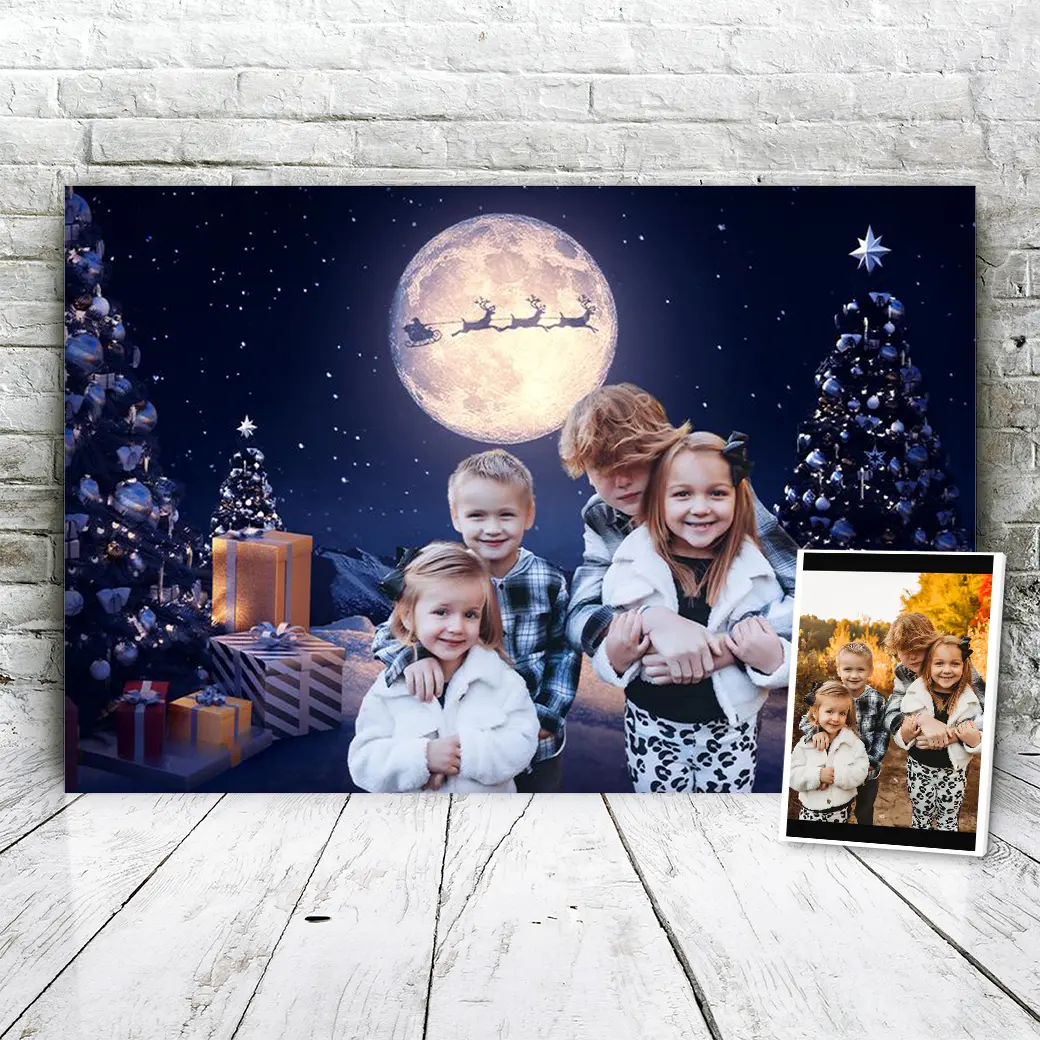 Christmas Portrait Christmas At Night Example