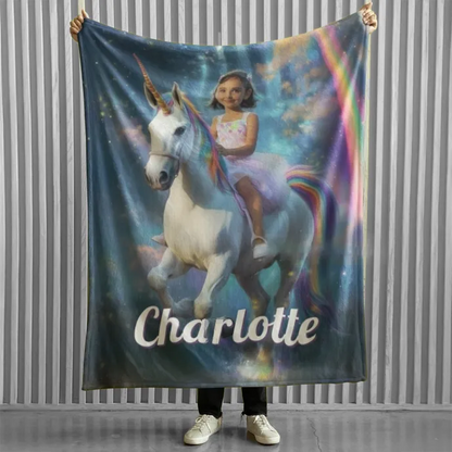 Riding the Unicorn - Custom Blanket