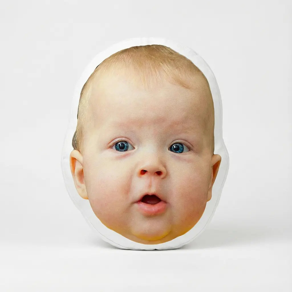 custom face pillow of a baby