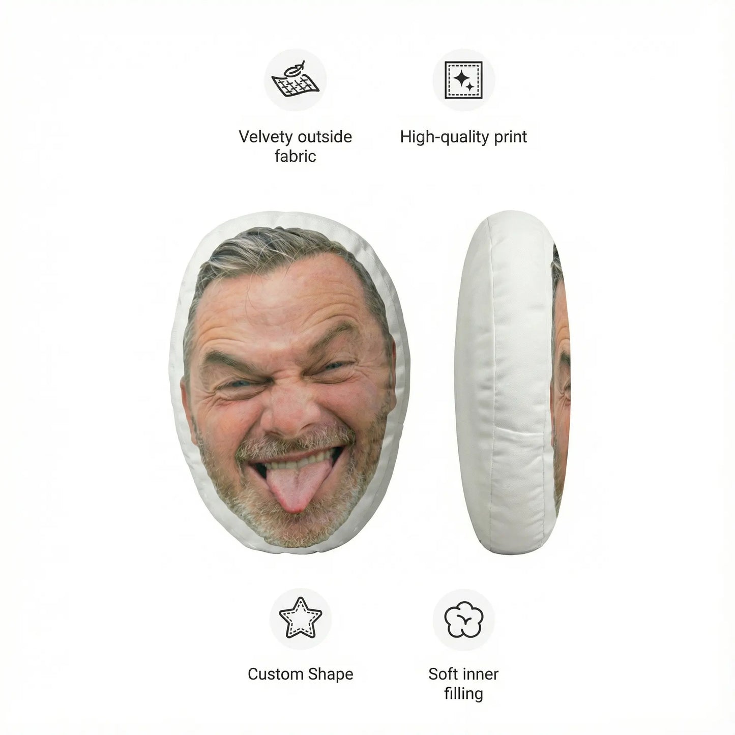 custom face pillow key features