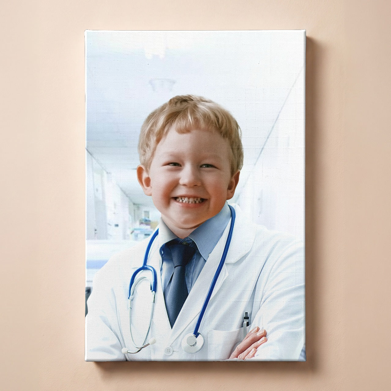 Personalized doctor portrait canvas
