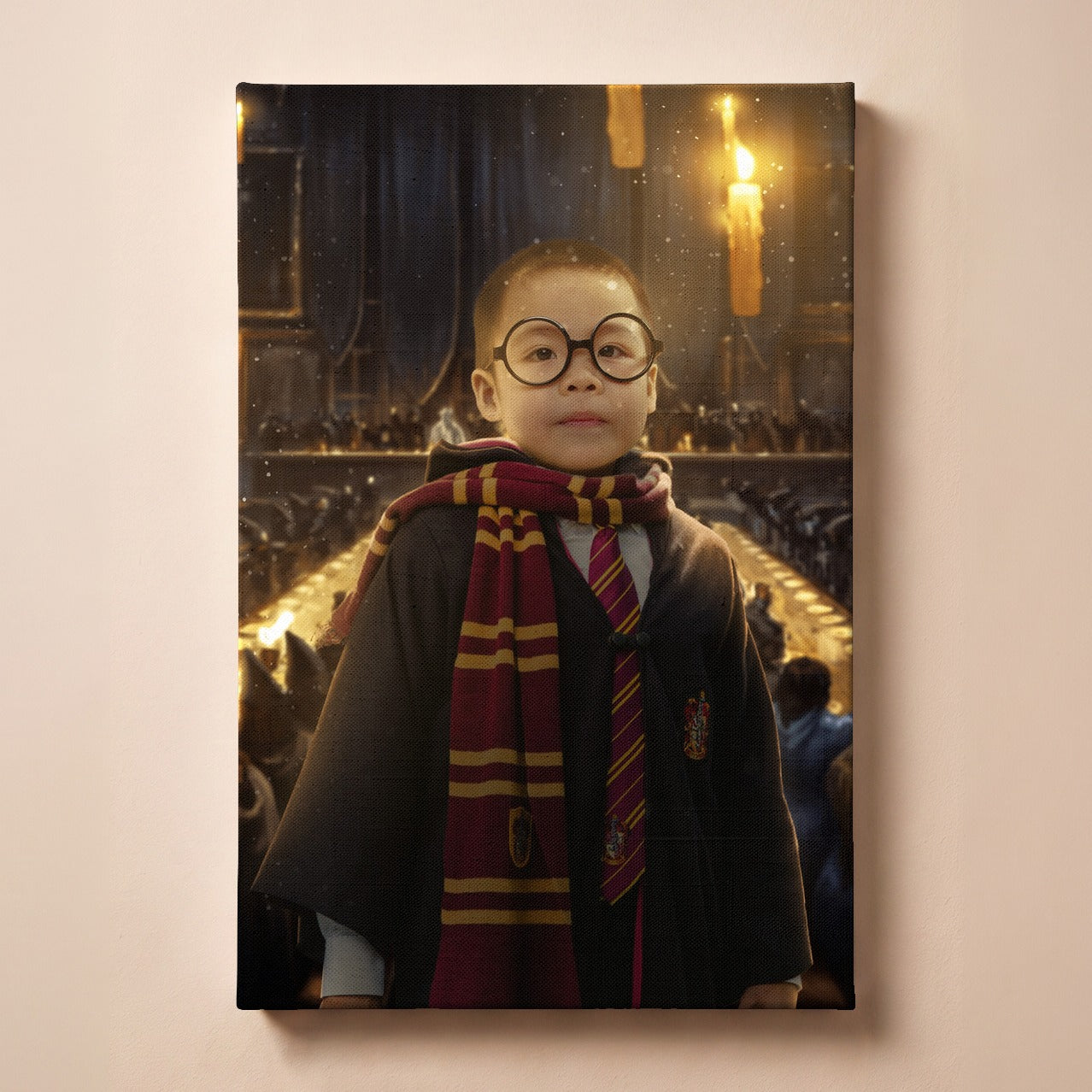 Personalized wizard portrait canvas