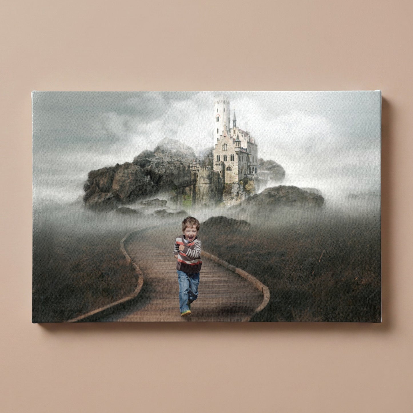 Personalized Mysterious Castle portrait canvas