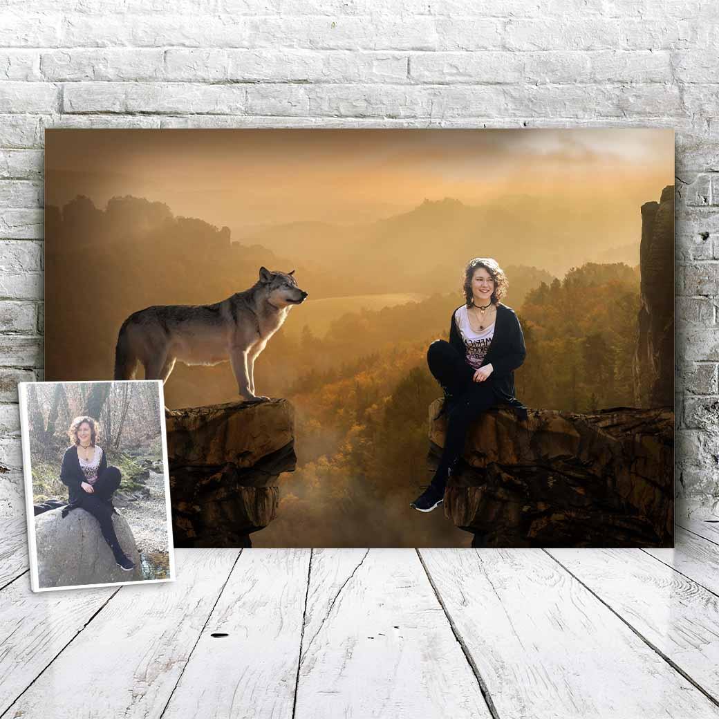 Mountain Wolf - Custom Portrait - Fabulous Portrait