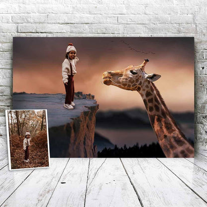 Eating Giraffe - Fabulous Portrait