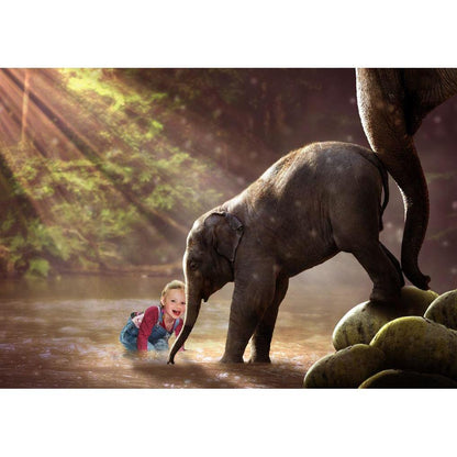 Baby olifant - Unieke Foto