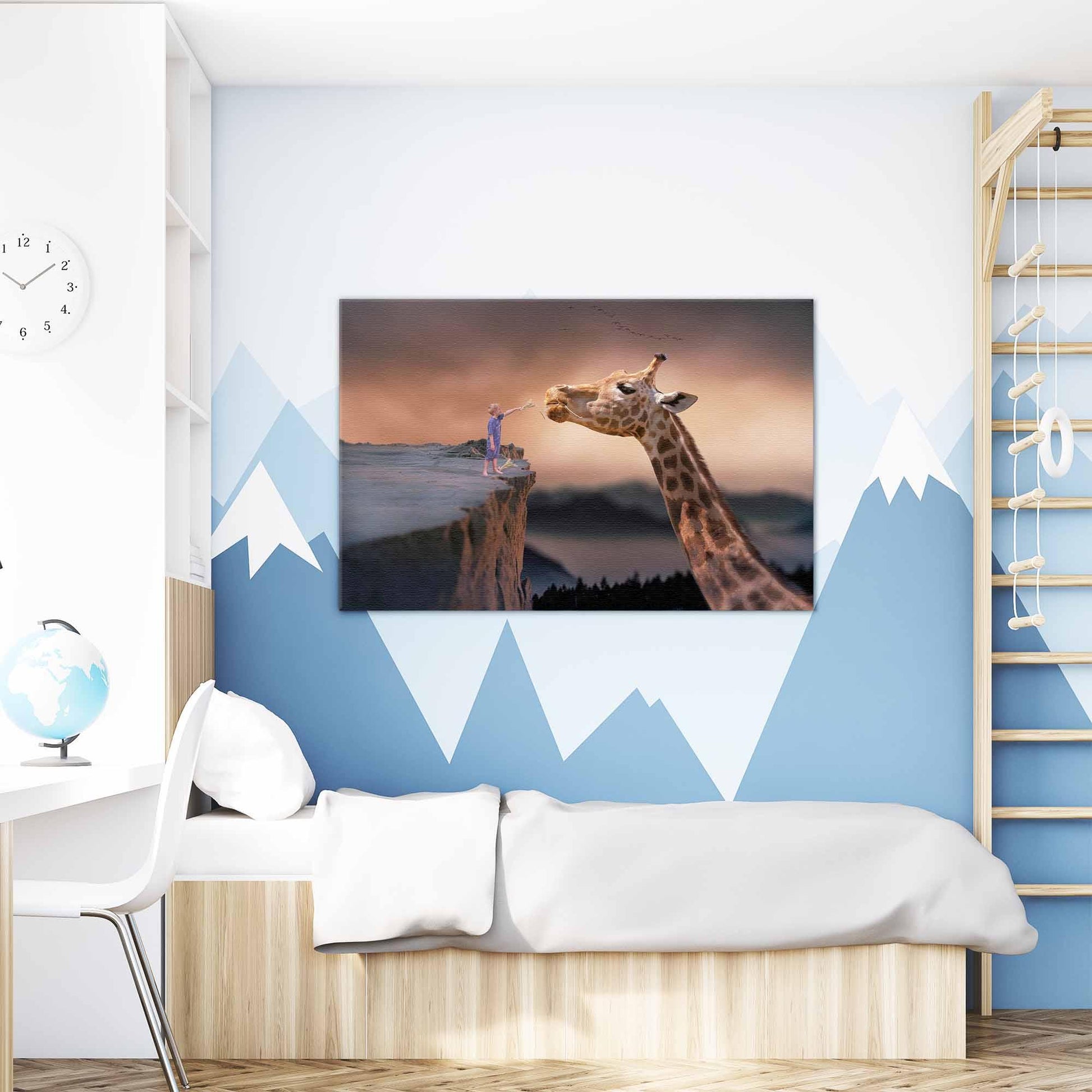 Etende giraffe - Unieke Foto