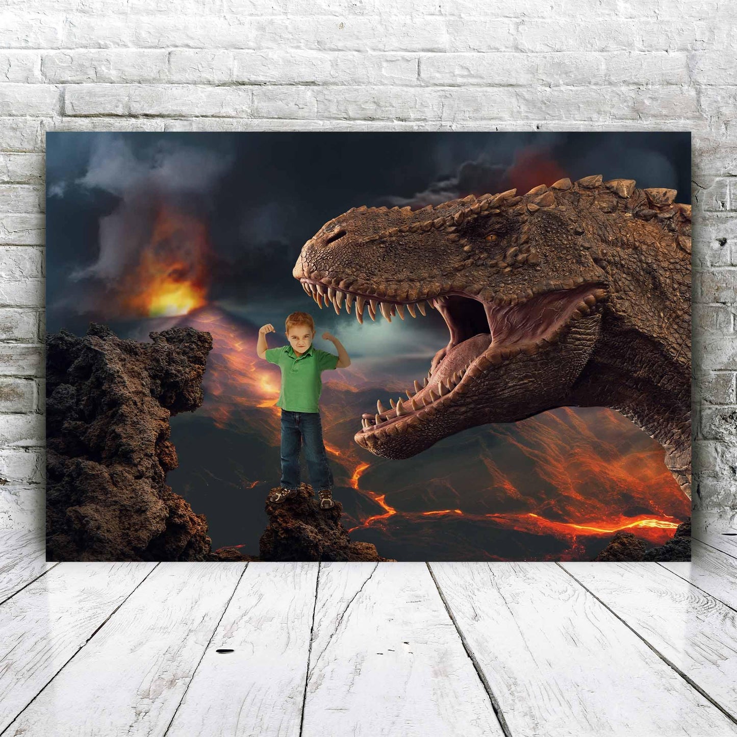 Hongerige dino - Unieke Foto