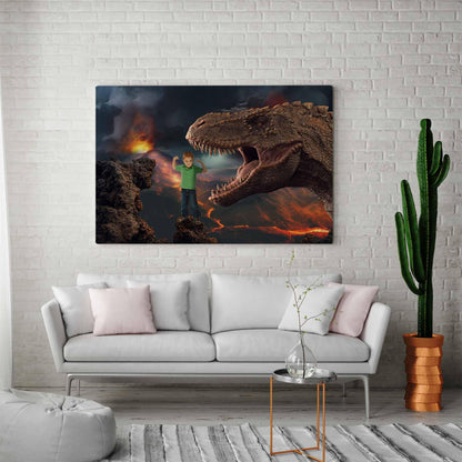 Hongerige dino - Unieke Foto