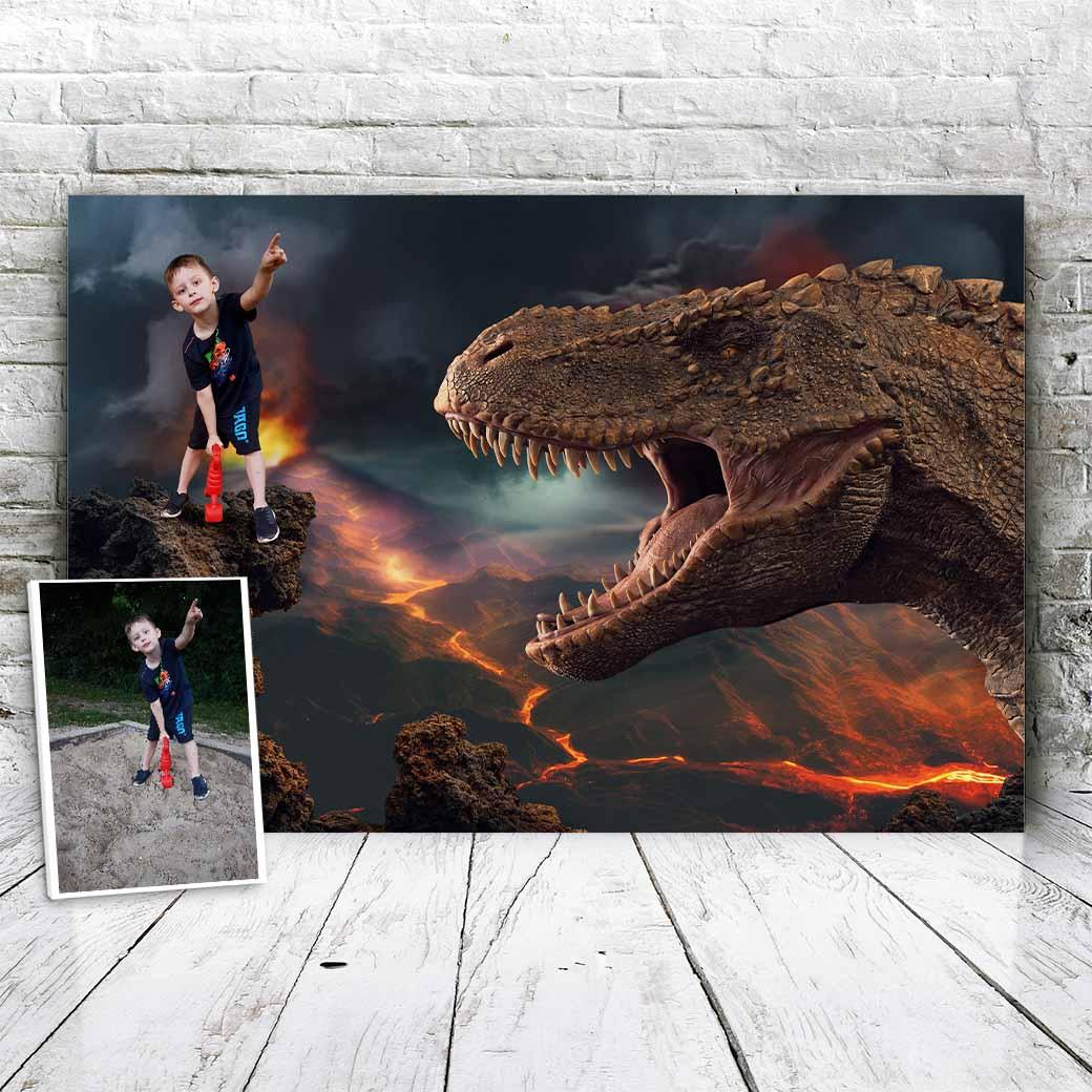 Hungry Dino - Custom Portrait - Fabulous Portrait
