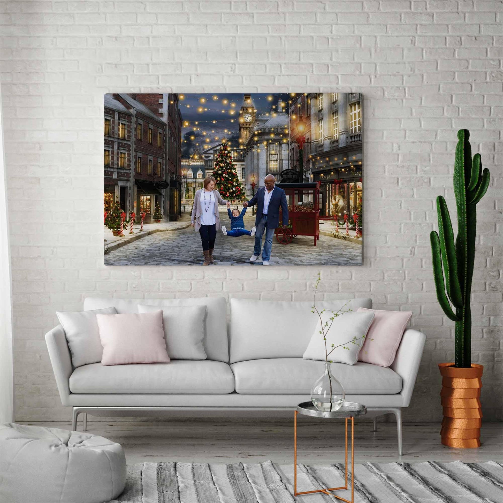 Christmas Portrait Christmas in London Hanging on Wall