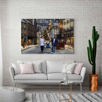 Christmas Portrait Christmas in London Hanging on Wall
