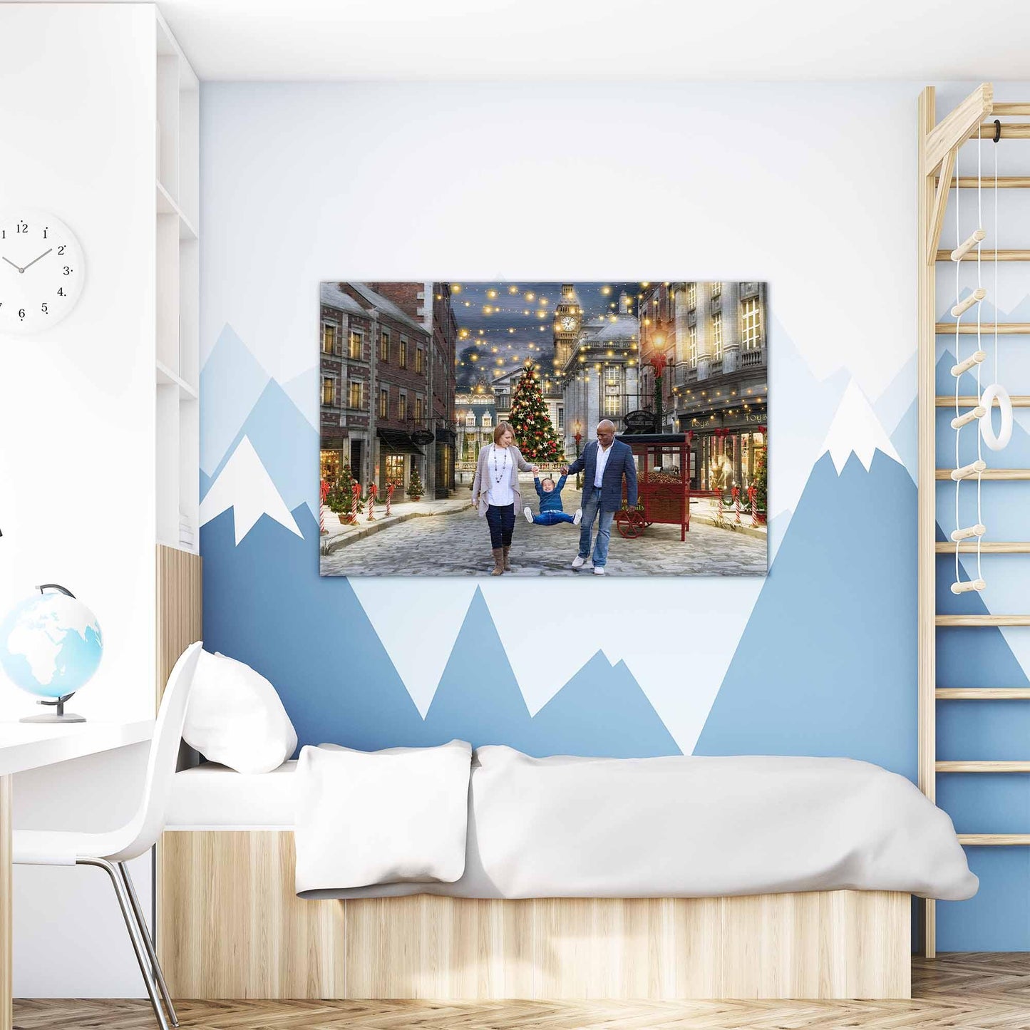 Christmas Portrait Christmas in London Hanging on the Wall