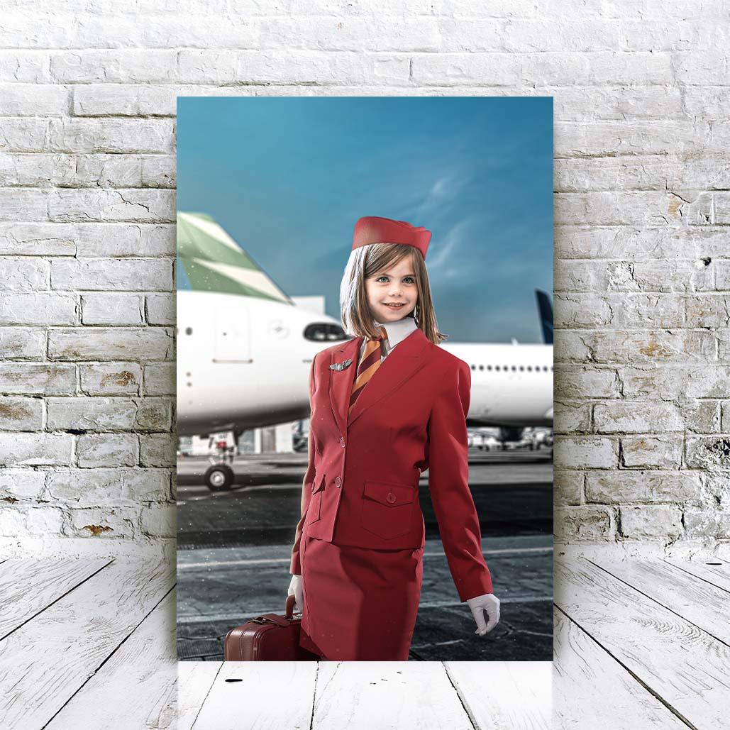 De Stewardess - Unieke Foto