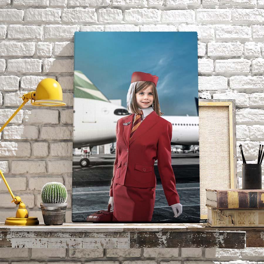 De Stewardess - Unieke Foto