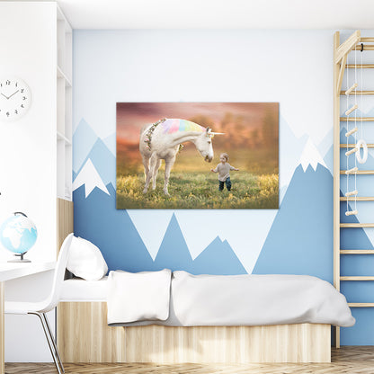 Example of Magical Unicorn portrait in a room