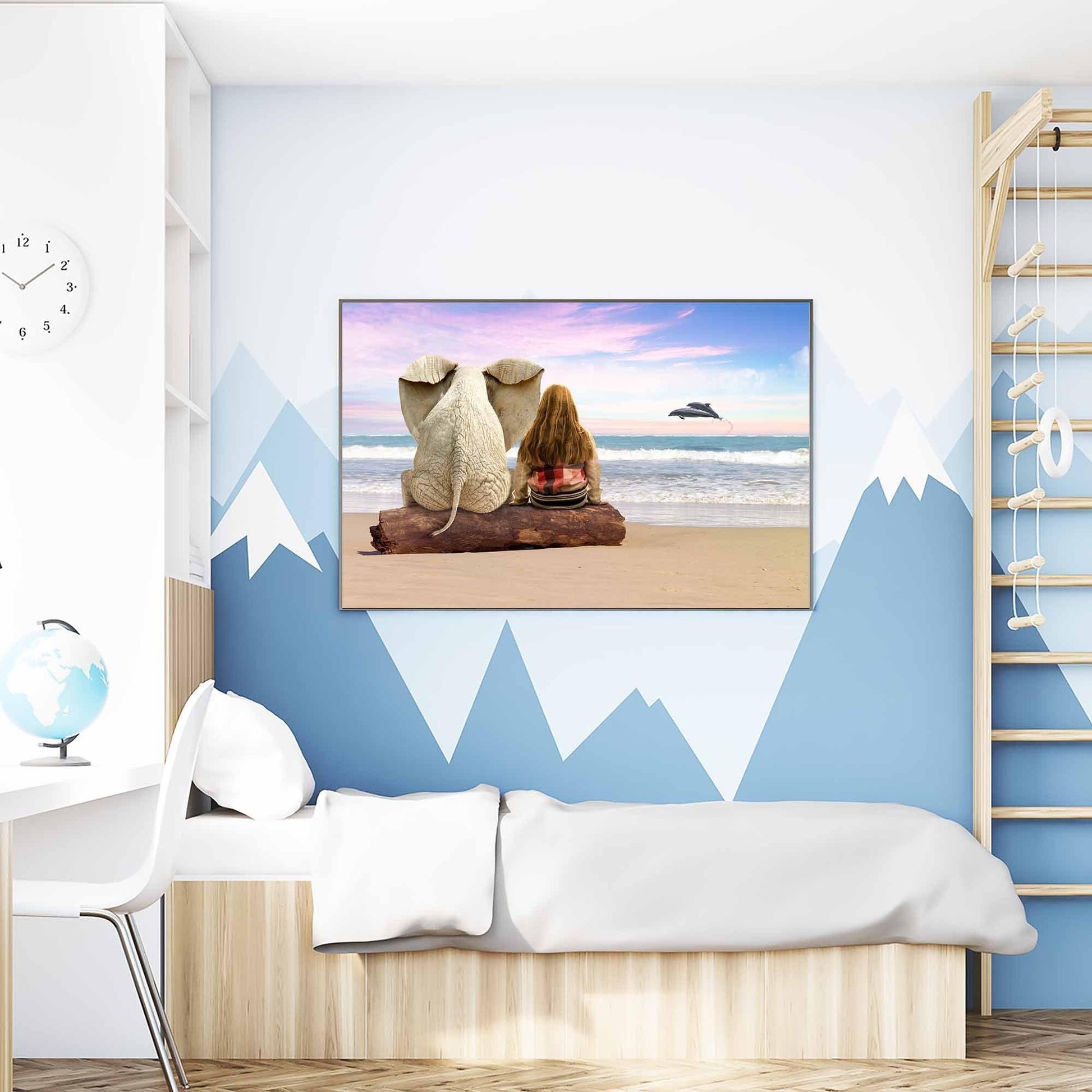 Olifant op het strand - Unieke Foto