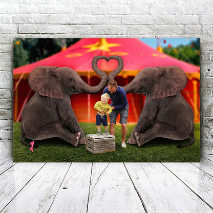 Elephants in Love - Fabulous Portrait