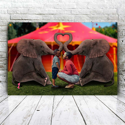 Elephants in Love - Fabulous Portrait