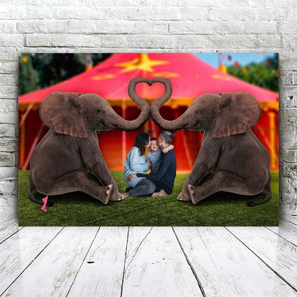 Elephants in Love - Fabulous Portrait