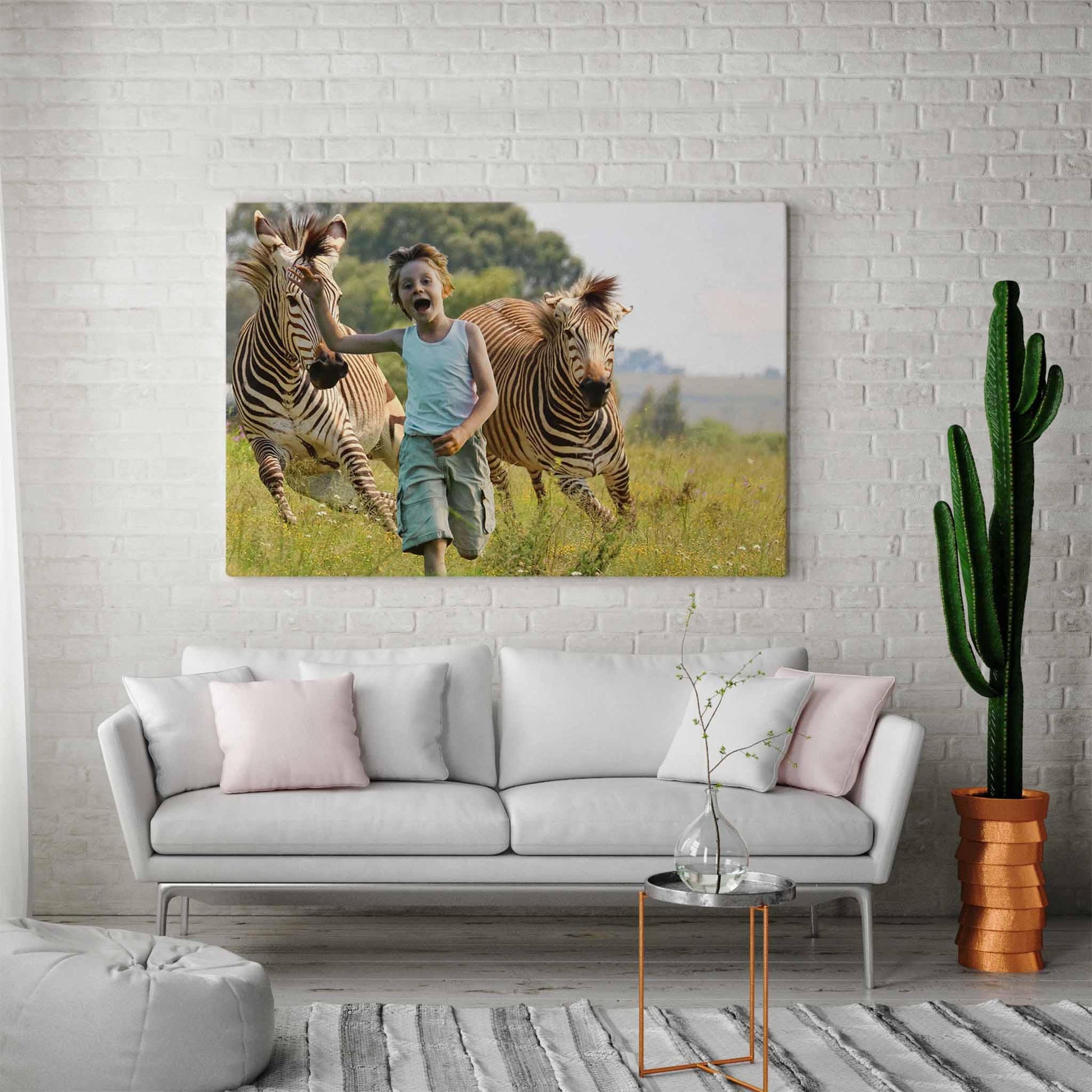 Rennende zebra's - Unieke Foto