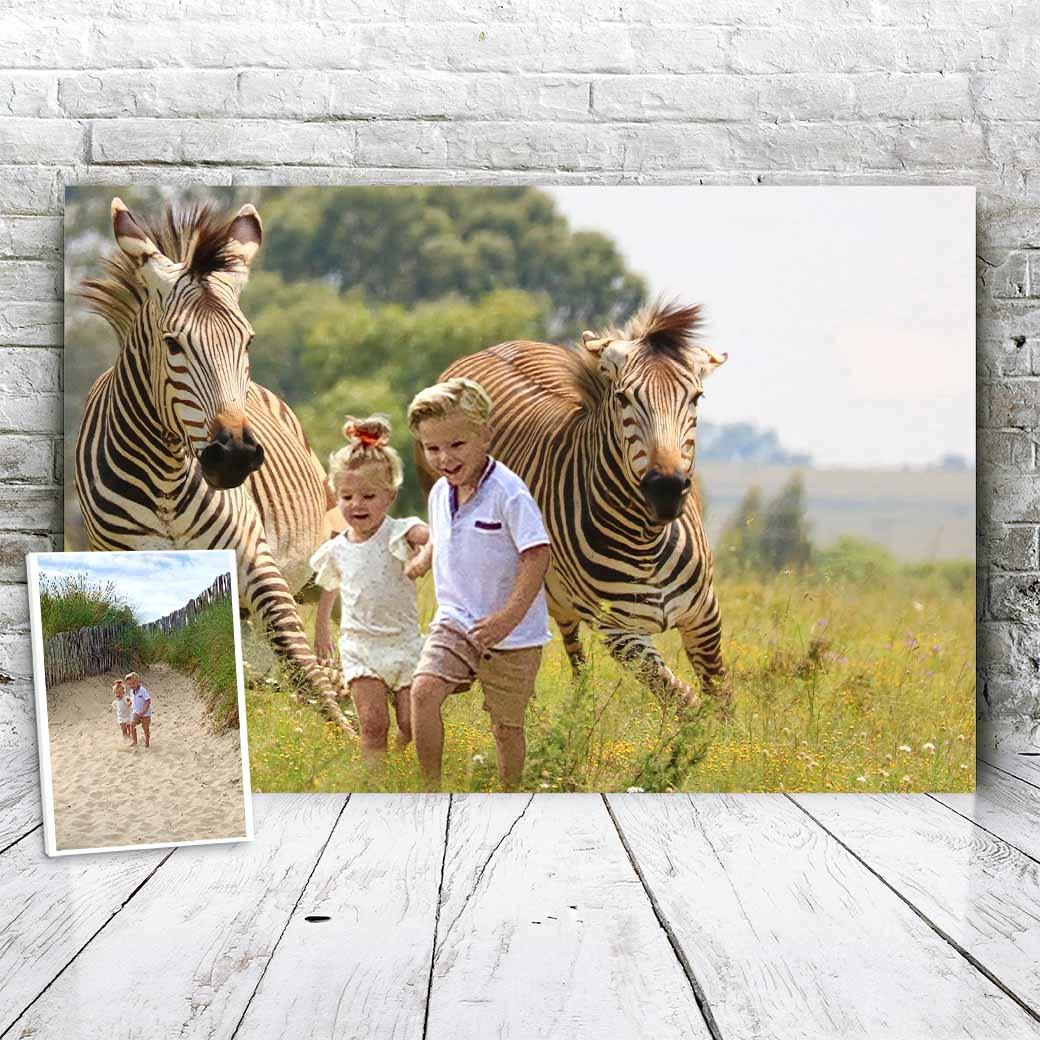 Running Zebras - Custom Portrait - Fabulous Portrait